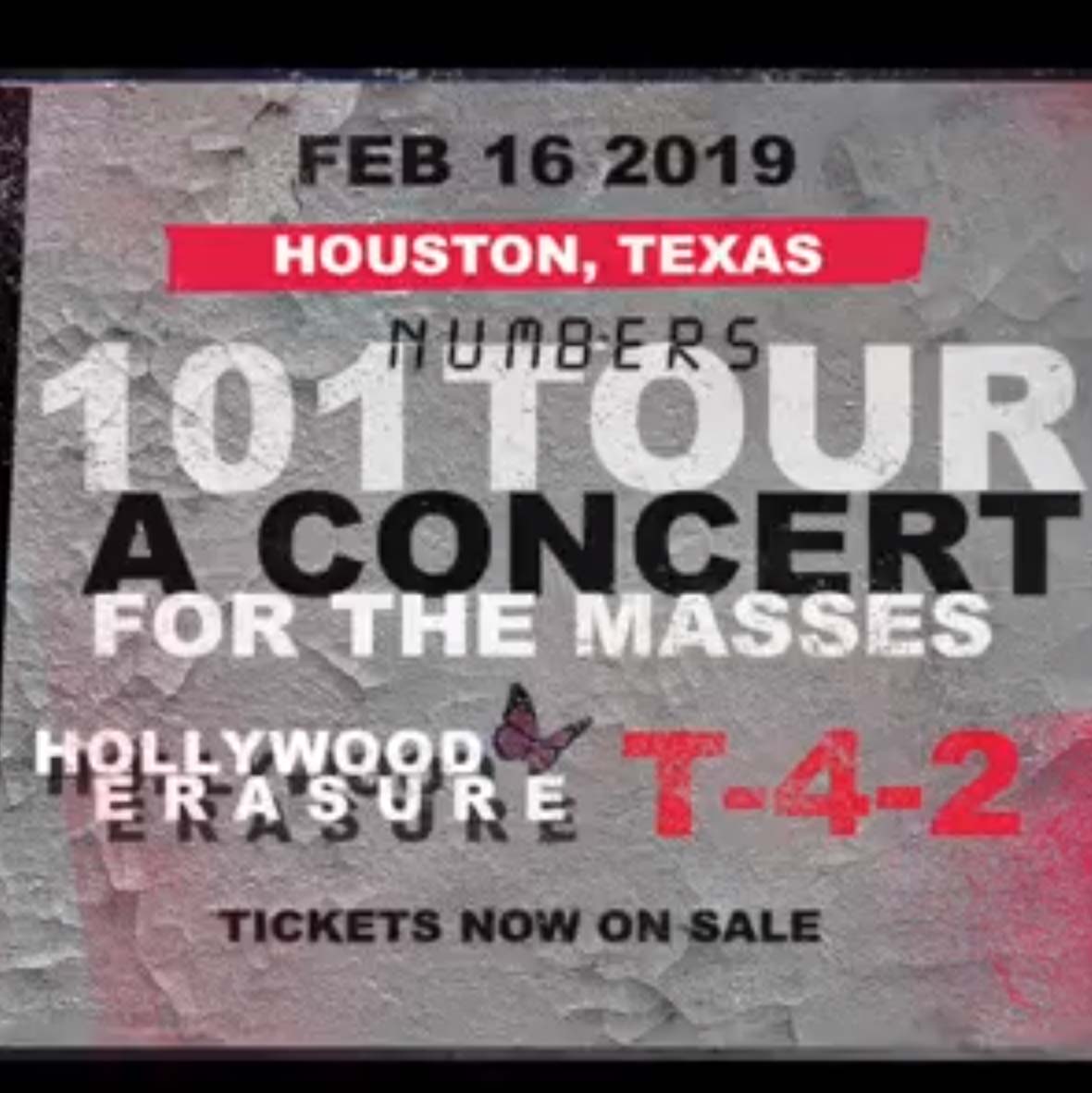 T-4-2 Live in Houston, Texas – February 16, 2019 with Devotional and Hollywood Erasure.