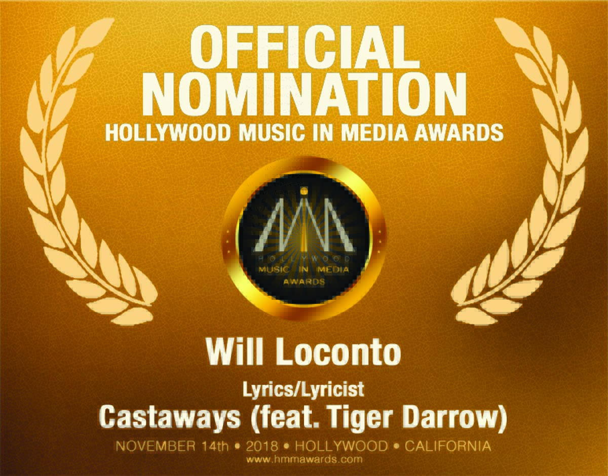 Two Hollywood Music in Media Awards Nominations for Castaways (feat. Tiger Darrow)